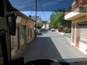 Our bus drives through a typical Greek village